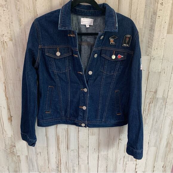 Kendall & Kylie Patched Denim Jacket - Picture 2 of 6